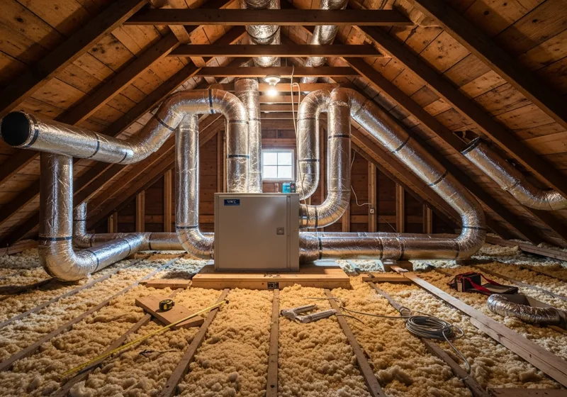 Reprise d'isolation et pose de ventilation dans les combles d'une maison à Orvault